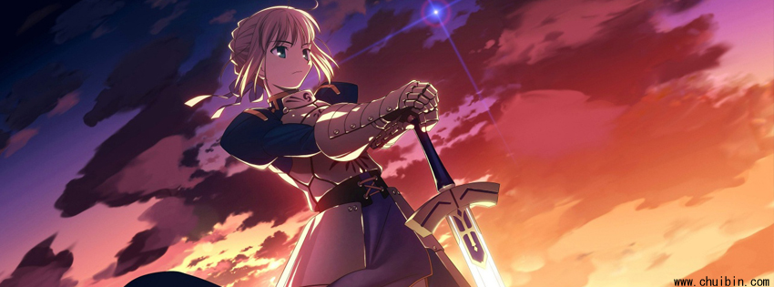 Fate Stay Night Saber facebook cover photo