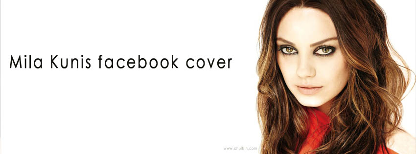Mila Kunis facebook cover photo
