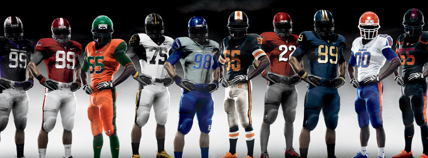 American football players facebook cover