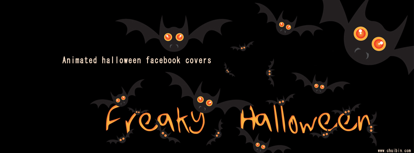 Animated halloween facebook covers photo