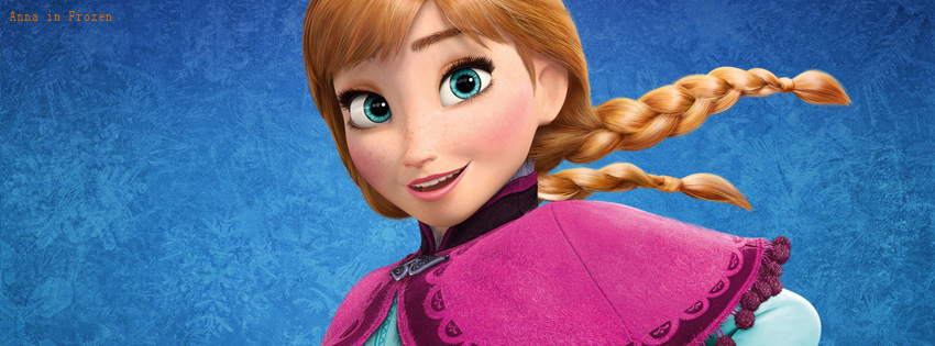 Anna in Frozen facebook timeline cover photo