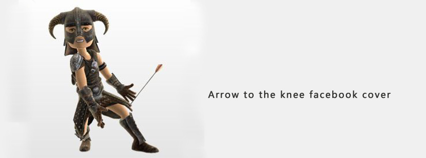 Arrow to the knee facebook cover image