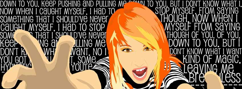 Band lyrics facebook cover picture