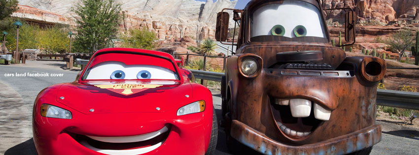 Cars land facebook timeline cover picture