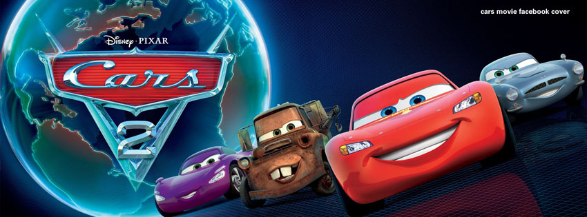 Cars movie facebook cover photo