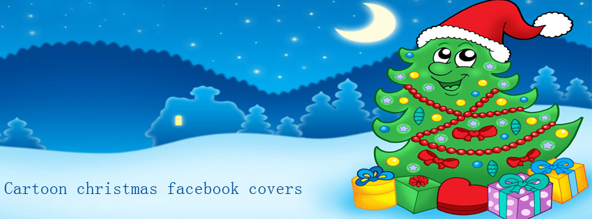 Cartoon christmas facebook covers photo