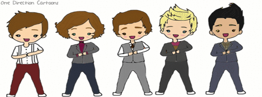 cartoon one direction facebook covers