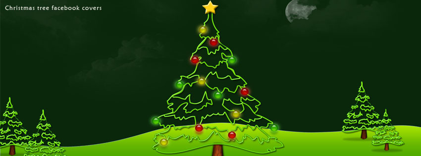 christmas tree facebook covers facebook covers كفرات و اغلفة فيس بوك للعام الجديد 2014