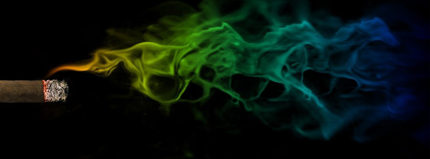 Colorful smoke facebook banner pics
