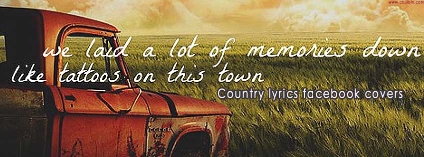 Country lyrics facebook covers photo