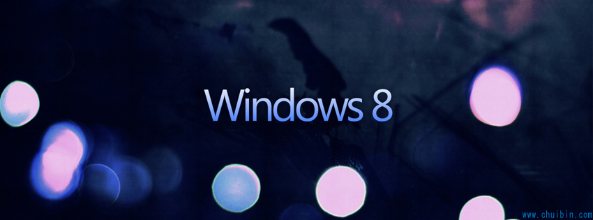 Dark Windows 8 facebook cover photo