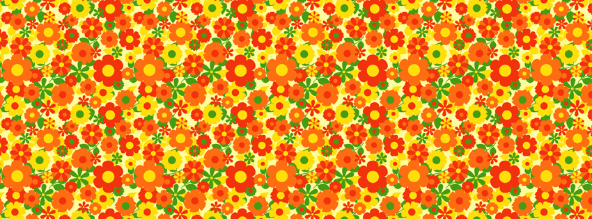 Flower pattern facebook banner pics