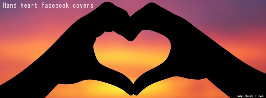Hand heart facebook covers photo