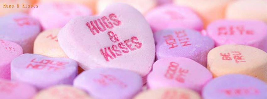 Hugs & Kisses facebook cover photo