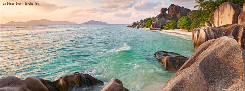 La Digue Beach Seychelles facebook cover photo