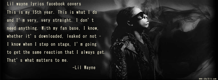 Lil Wayne lyrics facebook covers photo