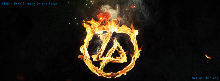 Linkin Park Burning in the Skies facebook cover photo