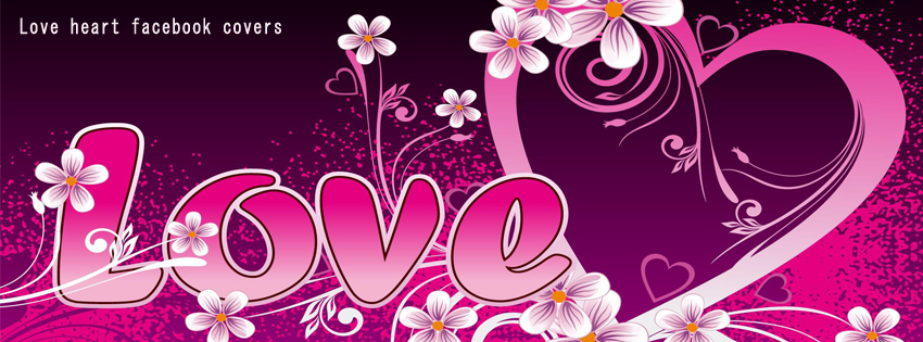 Love heart facebook covers photo