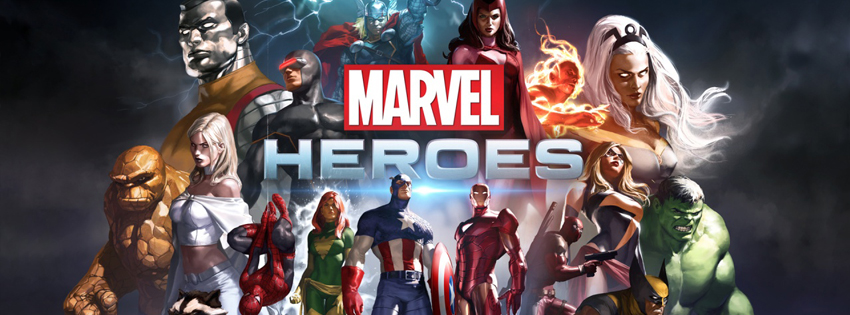 Marvel Heroes facebook cover photo