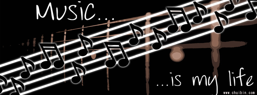 Music is my life facebook covers photo