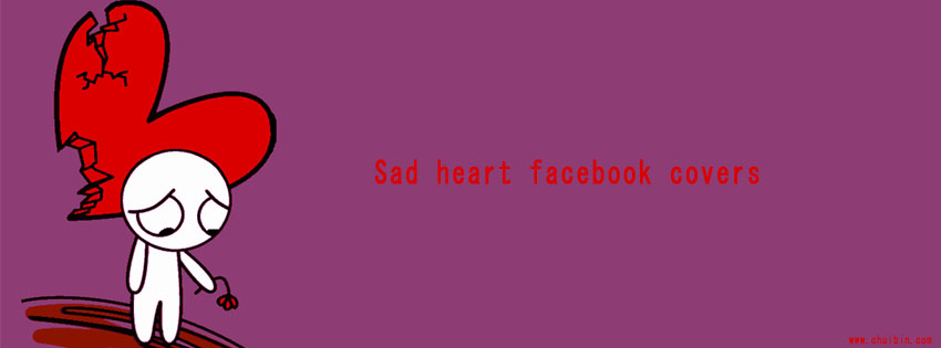 Sad heart facebook covers photo