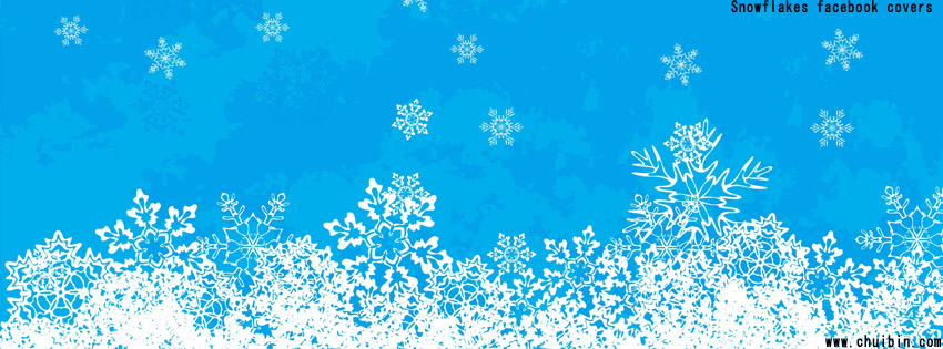 Snowflakes facebook profile cover images