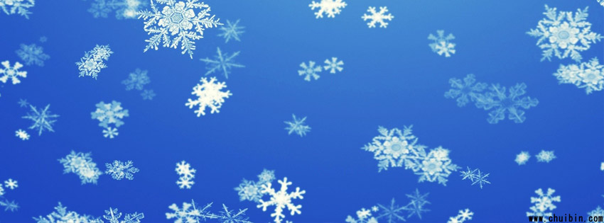 Snowflakes facebook timeline cover photo