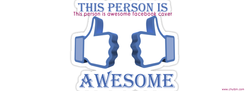 This person is awesome facebook cover photo