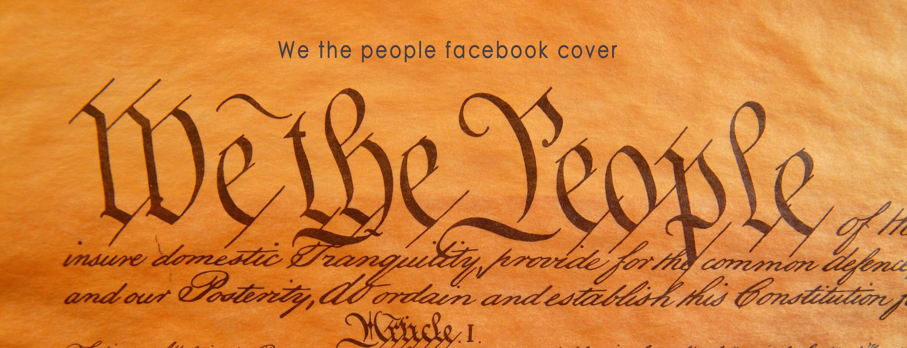 We the people facebook cover photo