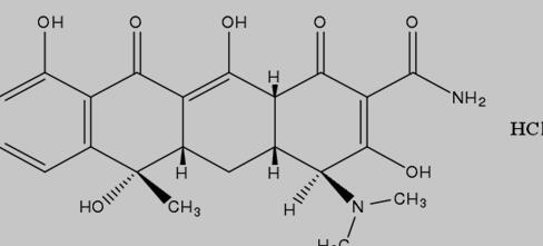 盐酸四环素结构式